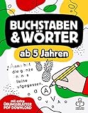 Vorschulheft - Buchstaben schreiben lernen ab 5 Jahren: Übungsheft mit Schwungübungen & Suchrätseln für Mädchen und Jungen mit extra Übungsblätter PDF Dow