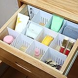 Kunststoff-Schubladen-Teiler Diy Schubladen-Aufbewahrungsbox Multifunktionales Kunststoff-Schubladenschrank-Gitter-Organizer-Werkzeug für das Büro im Schlafzimmer(50*7cm【5 pieces】)