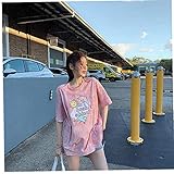 Sanfiyya Kawaii Cartoon-rosa Top Short Sleeve Crop Delphin-Druck-Sommer-beiläufige Nette Frauen-T-Shirt T-Mode Kleidung Harajuku Ä