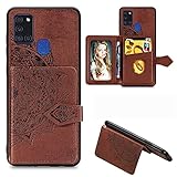 Custodia protettiva Schutzhülle for Samsung Galaxy A21s. Fall TPU + PU. Dual-Schicht Stoßdämpfe Hybridschutz-robustes Gehäuse (mit Auto-Magnetfunktionanti-Fall-Schutzhülle) Custodia sottile per smartp