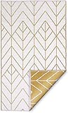 FAB HAB - Sydney - Gold & Cream - Teppich/Matte für den Innen- und Außenbereich (180 cm x 270 cm)