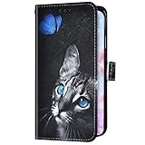 Uposao Kompatibel mit iPhone 8 / iPhone 7 Hülle Geldbörse Handyhülle Bunt Cool Muster Leder Klapphülle Flip Case Cover Schutzhülle Lederhülle Handytasche Kartenfächer Magnet,