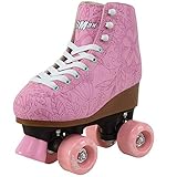 Stemax Quad Rollschuhe für Mädchen und Damen - Größe 2,5 Jugend bis 8,5 Frauen - Outdoor, Indoor und Rink Skaten - Klassisches, Hightop und modisches Design (Pink 37)