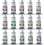 Urban Juice E Liquids Set #2 ohne Nikotin, E-liquids 15 x 10ml, E-Zigaretten Liquid Set 50VG/50PG Refill Electronic Cigarette, E liquid Fertig Gemischt für Elektronische Zig