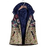 ZYYM Weste Damen Outdoor Kapuzen Weste äRmellos Fleeceweste Teddyfell Warm Fellweste Damen Kunstfell Jacke Teddyfleece Fellweste Winter Casual Kapuzenjacke Elegante Cardigan äRmellose Mantel Park