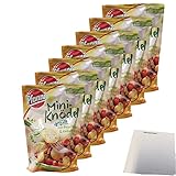 Pfanni Mini-Knödel gefüllt mit Frischkäse und Kräutern ca. 16 Knödel 7er Pack (7x320g Beutel) + usy Block