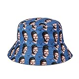 Glooraca Foto Bucket Hats - Personalisierte Bilddruck Fischerhut Sommer Baumwolle Sonnenhut Strandhut für Frauen Männer Teens für Schutz Sonnenmütze Fisherman Fishing Cap Outdoor Wandern Camping