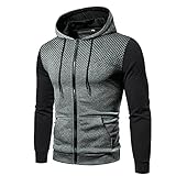 Hirolan Herren Wintersport Jumpsuit Jogger Jogging Anzug Trainingsanzug Overall Casual Fitness Anzug Mit Punkten Hoodie Sweatshirt Und Hose Trainingsanzug Polyester lauschig