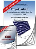 Technischer Betriebswirt Projektarbeit Präsentation IHK Photovoltaik +