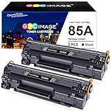 GPC Image Kompatible Tonerkartusche Ersatz für HP 85A CE285A für Laserjet Pro P1102 P1102W 1102 M1212NF M1212 M1132 M1217NFW M1210 P1109W M1136 (Schwarz, 2er-Pack)