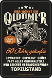 Lobo Negro Deko Blechschild als Geschenk zum 50. Geburtstag: Oldtimer Modell 1971-20x30