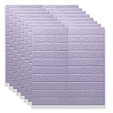 BANGHA 3D Wandpaneele 3D Wandaufkleber Nachahmung Backstein Schlafzimmer Dekor Selbstklebende Tapete wasserdichte Panels Wohnzimmer Küche Fernseher Haus Dekoration 3D Wandpaneele Selbstkleb