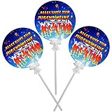 3 Stück _ selbstaufblasend - Folien Ballons _ Alles Gute zur Jugendweihe ! _ Ø 18 cm - Tischdeko - Luftballon / Dekoballon - Geschenk - Blumenstrauß - w