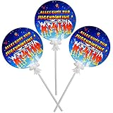 3 Stück _ selbstaufblasend - Folien Ballons _ Alles Gute zur Jugendweihe ! _ Ø 18 cm - Tischdeko - Luftballon / Dekoballon - Geschenk - Blumenstrauß - w