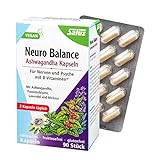 Salus Neuro Balance Bio Ashwagandha Kapseln – für Nerven und Psyche – mit B Vitaminen – vegan – 90 Kap