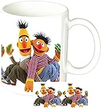 MasTazas Sesame Street Bert and Ernie Tasse Mug Keramik Weiß