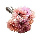 HUHU833 1 Strauß von 7 Künstliche Fake Blumen Gerbera Blumenstrauß Sträuße Fake Blume für Dekoration Wohnaccessoires & Deko (H)