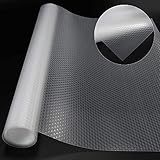 Wtrcsv Schubladenmatte, 2 Rolle, Zuschneidbar, Antirutschmatte für Schubladen Küche, Schubladeneinlage, 150 × 40cm, transp