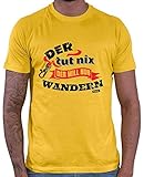 HARIZ Herren T-Shirt Der TUT Nix Wandern Berge Wandern Plus Geschenkkarten Gold Gelb XS