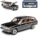 Norev Mercedes-Benz W123 E-Klasse S123 200 T-Modell Kombi Schwarz 1975-1986 1/18 Modell Auto mit individiuellem Wunschk