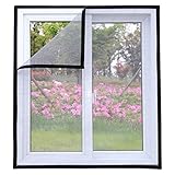 Maran Katzen-Fensterschutz, für Katzen, selbstklebendes weißes Fensternetz gegen Mücken, halbtransparent, zuschneidb