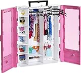 Barbie GBK11 - Traum Kleiderschrank, tragbares Modespielzeug für Kinder von 3 bis 8 J