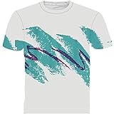 Zarupeng Herren Basic Shirt, Multi Farbe 3D Aquarell Druck Tees Kurzarm Rundhals T-Shirt Elastische Dünne Sweatshirt Tops (XL, B)