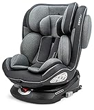 Osann Swift360 Kinderautositz drehbar Gruppe 1/2/3 (9-36 kg), Autositz Universe Grey