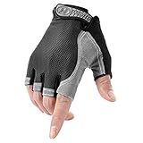 YSXY Unisex Fingerlose Handschuhe Sport Halbfinger Handschuhe Fäustlinge Fahrradhandschuhe,atmungsaktiv,Anti-rutsch für Angeln, Radfahren, Jagd, Reiten, Motorrad und Fitness für Herren D