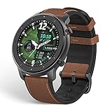 Amazfit Smartwatch GTR 47mm 1,39 Zoll Touch Control Farbdisplay Sportuhr Fitness Armbanduhr 5 ATM wasserdicht Stoppuhr mit GPS, Schrittzähler, Schlafmonitor, 12 Sportmodi für Damen Herren Sp