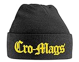 Plastichead Cro-Mags Mütze Beanie Gelb Band Logo Nue offiziell Schw