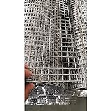 YJFENG Verzinkter Hühnerdraht, Geschweißt Quadrat Drahtgitter Stahl-Metall-Zäune Für Balkontiere Kaninchenauslauf, Rostbeständig Verschiedene Größen (Color : 1.2|20x20mm, Size : 1.2x20m)