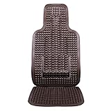 PERFECTHA iBaste Autositzbezug aus PVC Sitzkissen mit Perlen Taille Kissen Massage Auto Sitzkissen Werkstattschoner Kühl Sommerkissen für Auto41.5x41.5cm Everybody