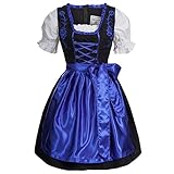 Gaudi-Leathers Damen SW2550 Dirndl, Schwarz (Blau Schwarz 050), 42