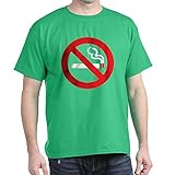 CafePress – Classic No Smoking – T-Shirt aus 100% Baumwolle, Grü