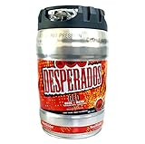 Desperados red Bier mit Tequila, Guarana, Cachaca, Partyfass 5 Liter Fass inkl. Zapfhahn 5,9%