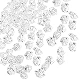Belle Vous Plastik Eiswürfel Deko Diamanten aus Acryl Transparent (500Stk) – 22mm Kristall Deko Acryl Glitzersteine – Diamanten Dekosteine für Hochzeit, Streudeko Diamanten, Tischdeko Diamanten, Party