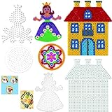HAMA Bügelperlen-Bastel-Set midi-Stift-Platten-Set midi Märchenwelt Froschkönig + Prinzessin + Kugel + Schloss #5