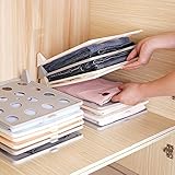 10 STÜCKE Stapelbar T-shirt Kleidung Teiler Lagerung Reisehalter Veranstalter für Schrank Org