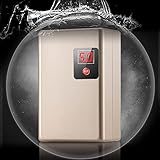 3000W Elektrische Durchlauferhitzer ABS, Mini-Warmwasserbereiter für Bad Küche Waschen 3s Schnell erhitzen Schutz vor Stromausfall Übertemperatur automatische Abschaltung