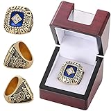 1986 'Mets Baseball Championship Ring Offizielle Version Replica mit Holzkiste 'New York Championship Ring Fans Gift Collection for Men Friend Father's Birthday