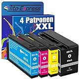 Tito-Express PlatinumSerie 4 Patronen XXL kompatibel mit HP 950XL & 951XL Pigment-Tinte | Für HP OfficeJet Pro 276DW 251DW 8610 8660 8640 8630 8600 Plus 8616 8100 8600 8620 8615 8625 8600