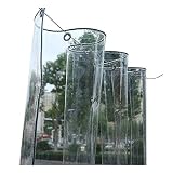 Terrassen Windschutz Transparent PVC-Weichglas Mehrzweck Weiche Plastikvorhangfolie for Türen und Fenster/Pflanzenabdeckungen Hohe Transparenz 23 Größen (Color : Clear, Size : 1.2x2m)