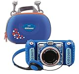 Vtech 80-520094 80-520094-KidiZoom Duo DX inkl. Tragetasche blau Kinderk