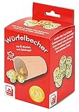 Nürnberger-Spielkarten-Verlag GmbH Würfelbecher XL - Höhe 120mm, Würfel 20 mm Kantenläng