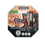 Tramontina 29899-320 Pizzabesteck 12-teilig, für 6 Personen, Edelstahl, spülmaschinenfest, Echtholzg