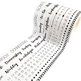 9 Washi Tapes für dein Bullet Journal | Handlettering | Wochenplan und Tage einfach aufkleben | To Do | Aufgaben | Einkaufsliste | Ideal für Anfäng