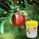 SXNLTE Wespenfalle 3er Set, ø9x13cm, Wespen Abwehr Zum Aufstellen und Aufhängen, Ohne Chemie, 360 Grad Wirkung, Auch Als Lebend Falle Geeignet, Mückenfalle, Fliegenfalle für natü