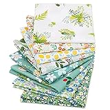 Baumwollstoff 50cm x 50cm,8 Stück Patchwork Stoffe Paket Nähstoffe mit Blumenmuster Dicht gewebt Stoffe zum Nähen mit floralem Aufdruck Steppdecke DIY, B