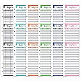 60 Stück Ausgaben-Tracker, Budget-Blätter, A6, Geldverzeichner, Rechnungs-Tracker, Papiereinlagen mit Abo-Loch für Budget-Umschlag, Ordner, Tasche, Bargeld, Brieftasche, Budg